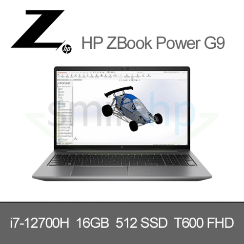 HP ZBook Power 15.6 G9 / Win 10, i7-12700H, 512GB SSD, 16GB, T600, 3y FHD