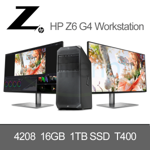 HP Z6 G4 4208 2.1 8C / 16GB / 1TB SSD / T400 4G